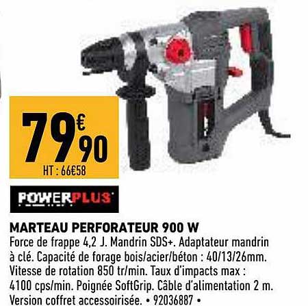 Marteau Perforateur 900 W Powerplus