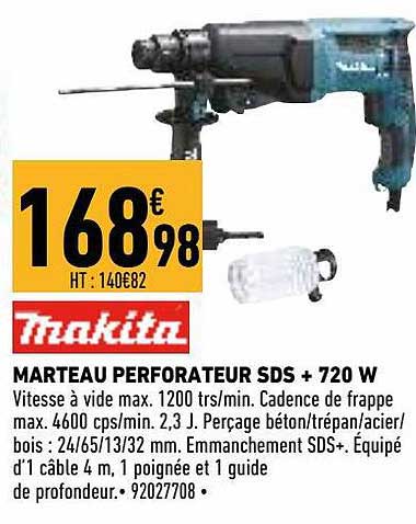 marteau perforateur sds + 720 w makita