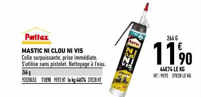 mastic ni clou ni vis pattex