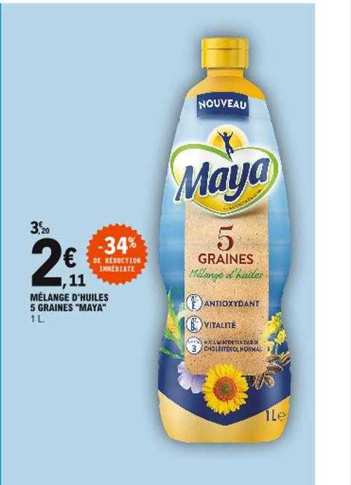 mélange d'huiles 5 graines "maya"