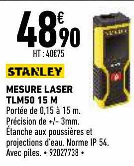 mesure laser tlm50 15 m stanley