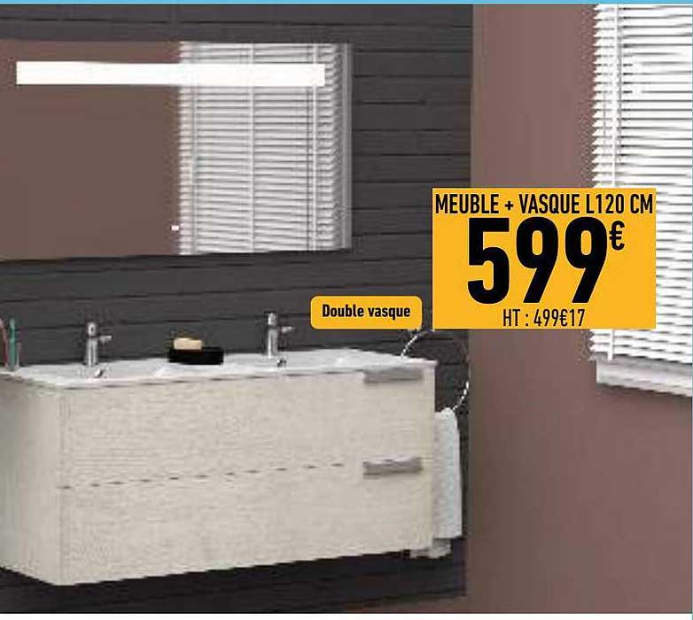 meuble + vasque l120 cm