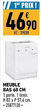 Meuble Bas 60 Cm