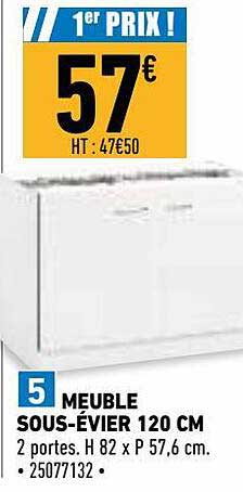meuble sous-évier 120 cm