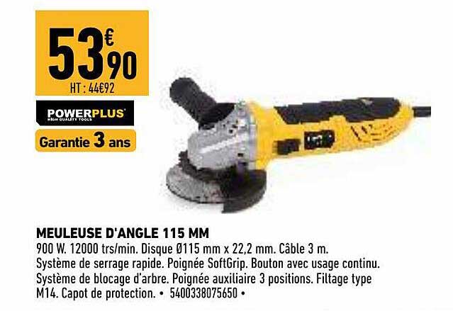 Meuleuse D'angle 115 Mm