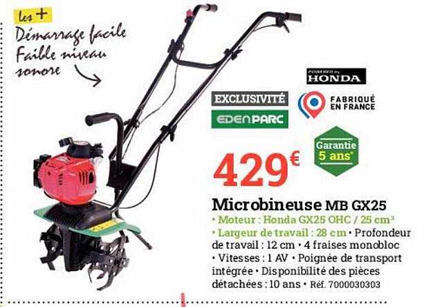 microbineuse mb gx25 edenparc honda