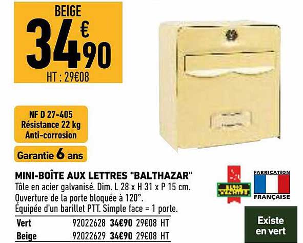 Mini-boîte Aux Lettres "balthazar"