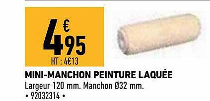 mini-manchon peinture laquée
