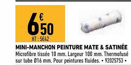 mini-manchon peinture mate & satinée