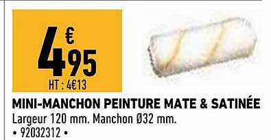 mini-manchon peinture mate & satinée