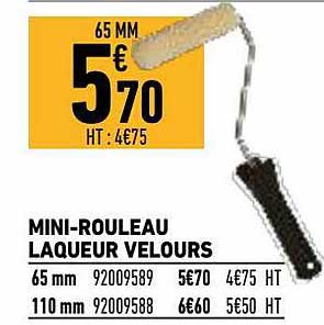 mini-rouleau laqueur velours