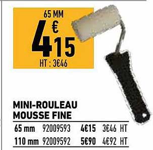 mini-rouleau mousse fine