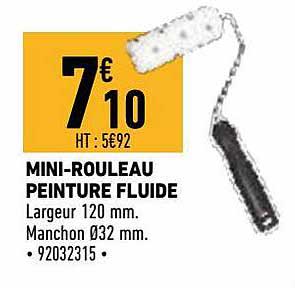 mini-rouleau peinture fluide