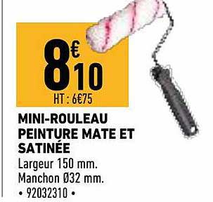 mini-rouleau peinture mate et satinée