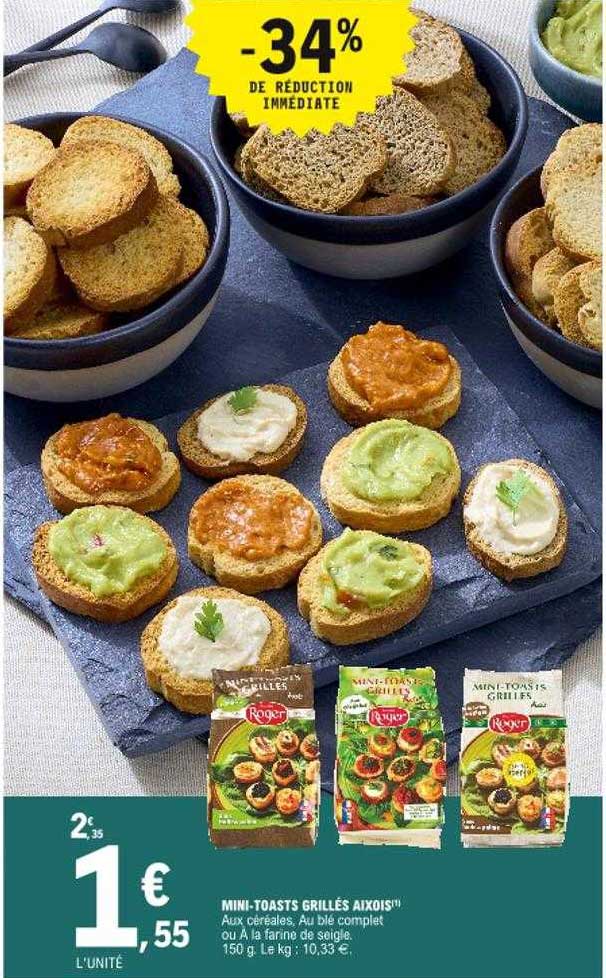 mini-toasts grillés aixois