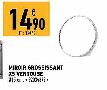 miroir grossissant x5 ventouse