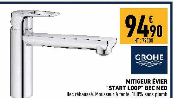 mitigeur évier "start loop" bec med grohe