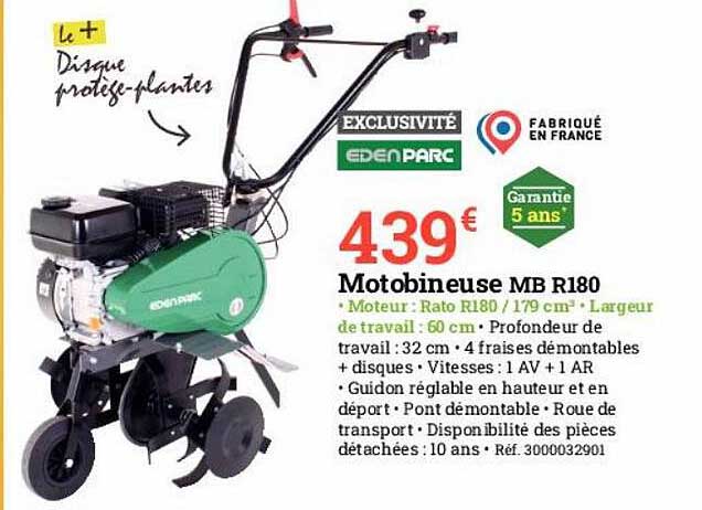 mobobineuse mb r180 edenparc