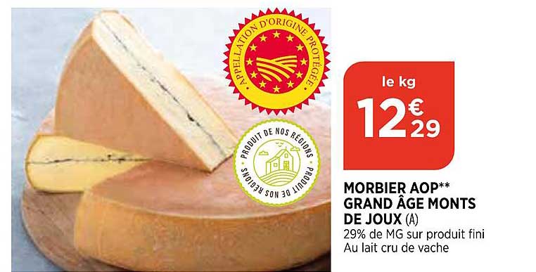 morbier aop grand âge monts de joux