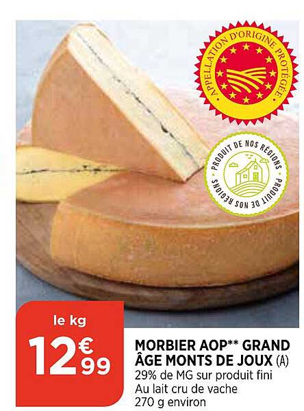 morbier aop grand âge monts de joux