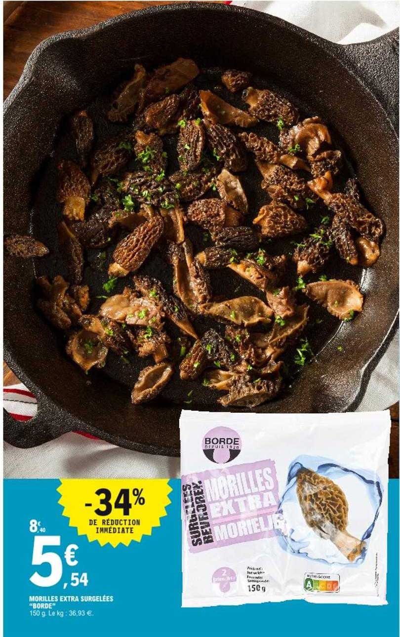 Morille Extra Surgelées "borde"