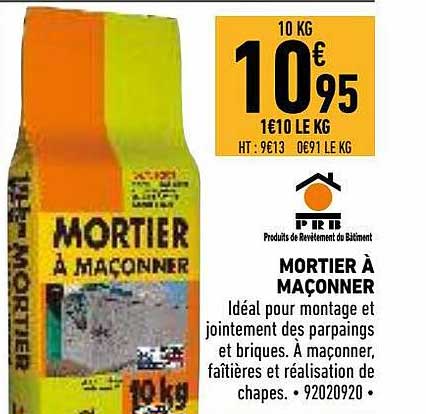 mortier à maçonner