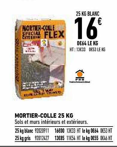 mortier-colle 25 kg