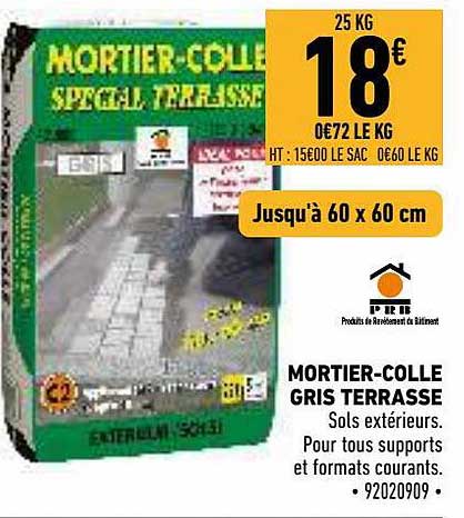 mortier-colle gris terrasse