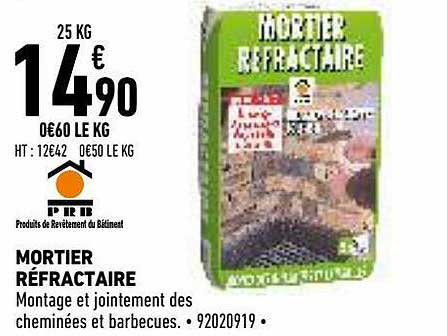 mortier réfractaire