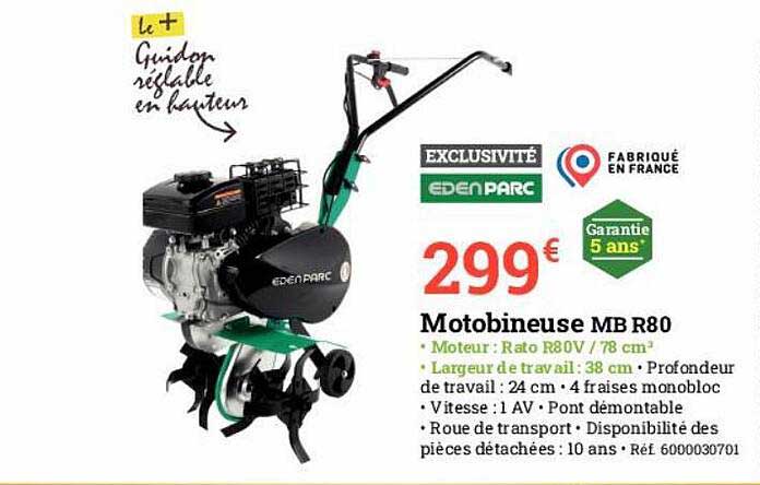 motobineuse mb r80 edenparc