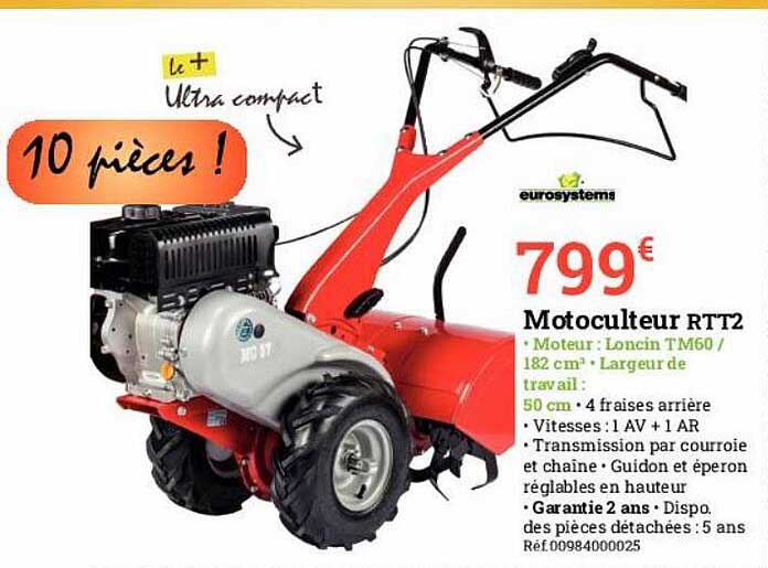 motoculteur rtt2 eurosysteme