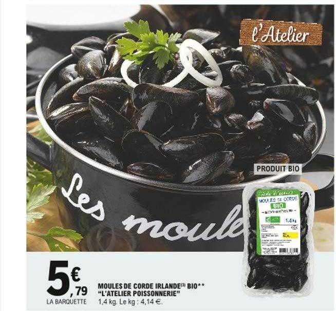 moules de corde irlande bio "l'atelier poissonnerie"
