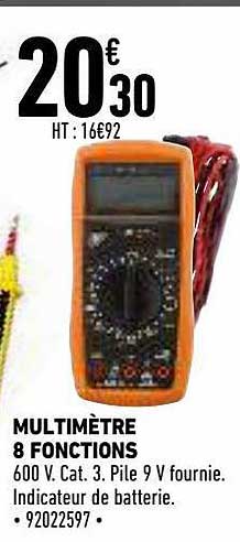 multimètre 8 fonctions