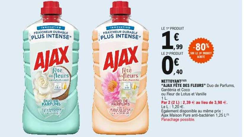 Nettoyant "ajax Fête Des Fleurs"