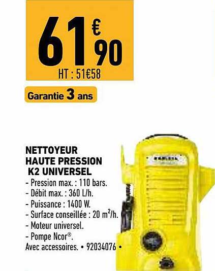 Nettoyeur Haute Pression K2 Universel