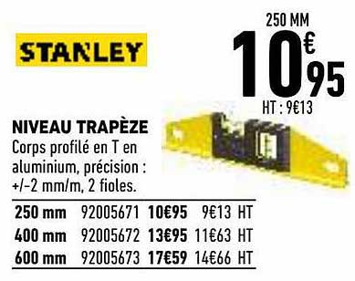 niveau trapèze stanley
