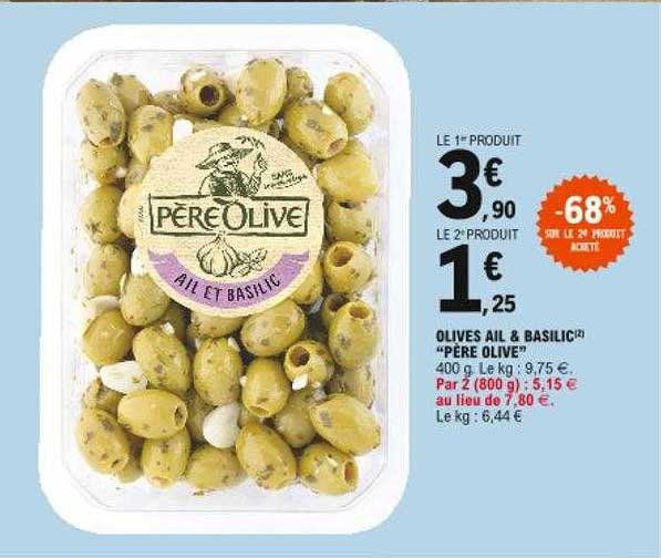 olives ail & basilic "père olive"