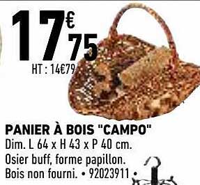 panier à bois "campo"