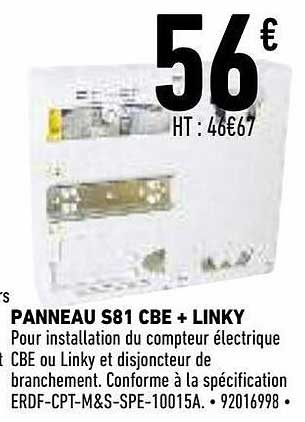 Panneau S81 Cbe + Linky