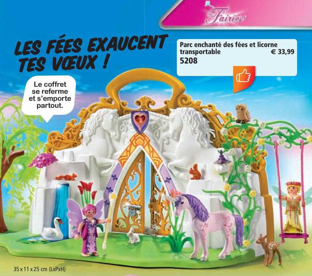 parc enchanté des fées et licorne transportable