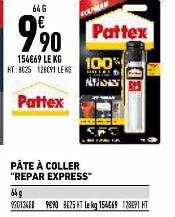 pâte à coller "repar express" pattex