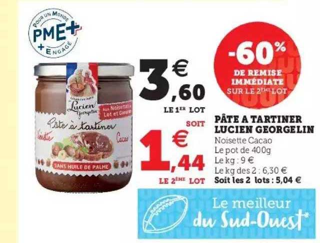 pâte à tartiner lucien georgelin