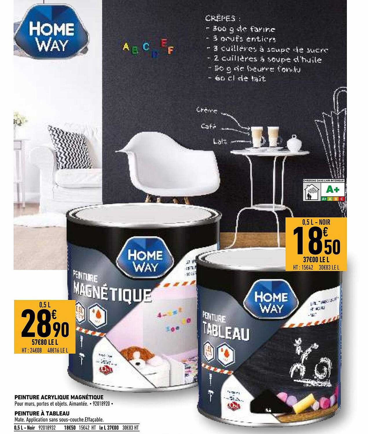 peinture acrylique magnétique home way