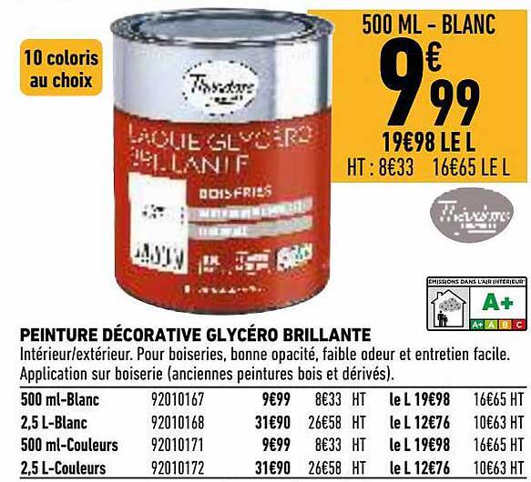 peinture décorative glycéro brillante