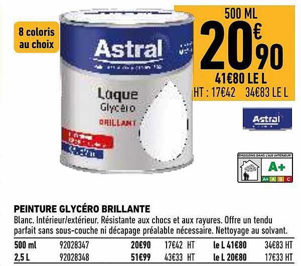 peinture glycéro brillante astral