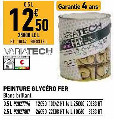 peinture glycéro fer variatech