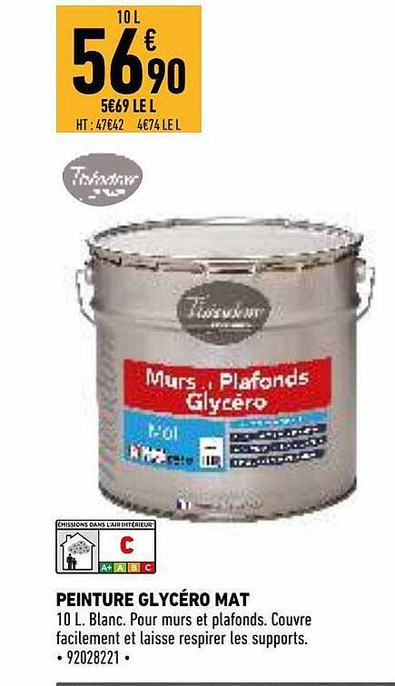 peinture glycéro mat