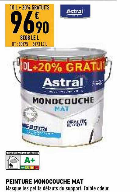 peinture monocouche mat astral
