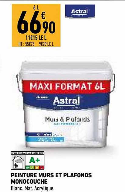 Peinture Murs Et Plafonds Monocouche Astral