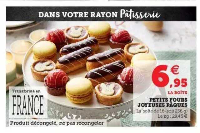 petits fours joyeuses pâques